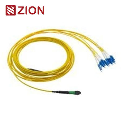 8 Fibers Single-Mode MPO-LC Harness Cable 2.0mm Straight for High-Density Data Centers