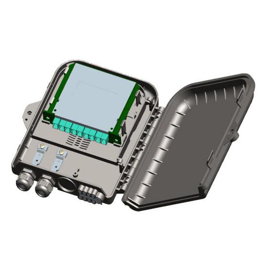 8 Core Fiber Optical Terminal Box with ABS+PC Material and IP55 Protection for Fttx Networks