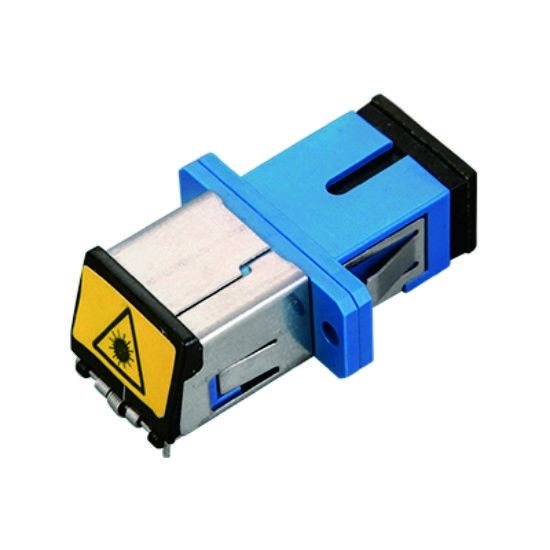SC SX Metal Avoid Laser Fiber Optic Adapter with ≤ 0.2dB Insertion Loss and Wide Operating Temperature (-40 ~ +85℃) Optical Coupler