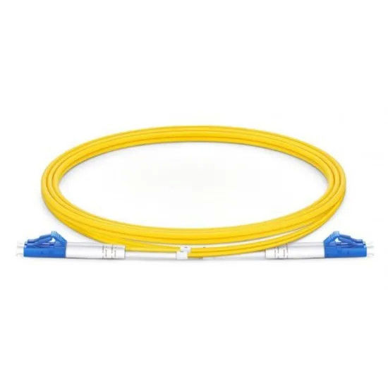 LC UPC to LC UPC Duplex G.652.D Single Mode Fiber Optic Patch Cord with PVC 0.9mm Jacket