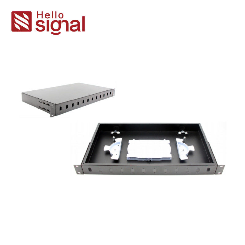1U/2U/3U 19 Inch Rack Mountable Fiber Optic Patch Panel with CRS Cold Rolled Steel and Slide Rail Installation