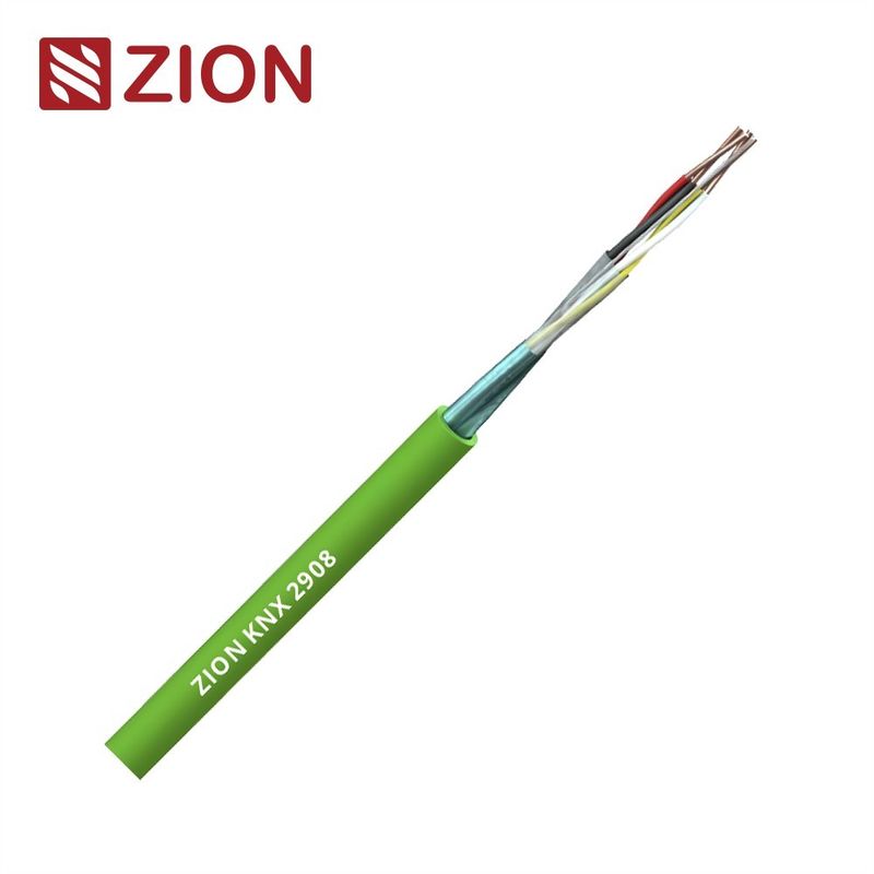 KNX 2PR 0.8mm Bare Copper Cable PE Insulation Foil Shielded LSZH Sheath