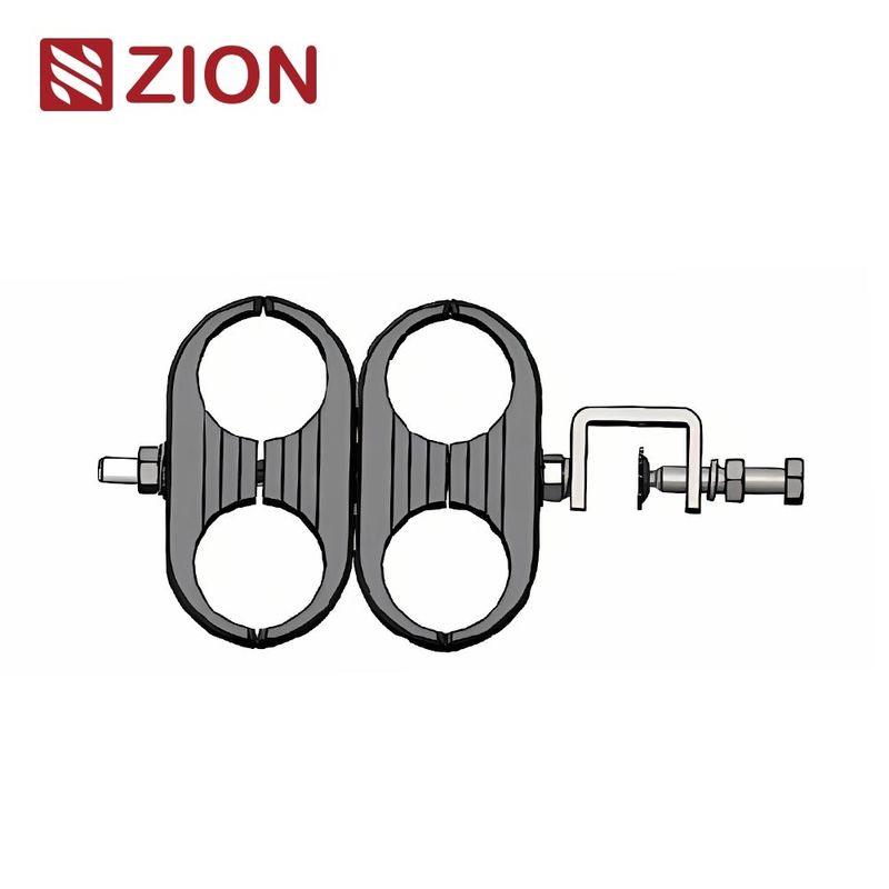 Feeder Cable Clamp for 1-1/4" Cable – 2-Way, Stainless Steel & EPDM, Outdoor Use | ZFRFCC0241