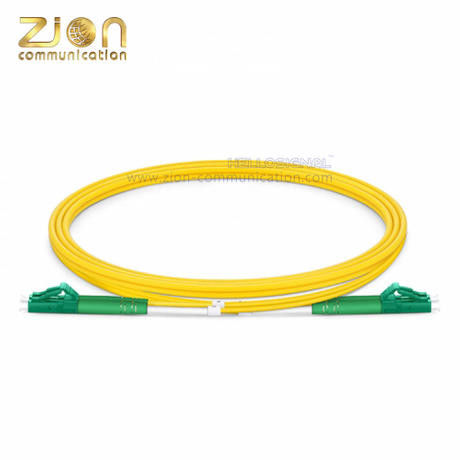 LC APC to LC APC Duplex G.652.D Single Mode PVC Jacket 2.0mm Fiber Optic Patch Cord