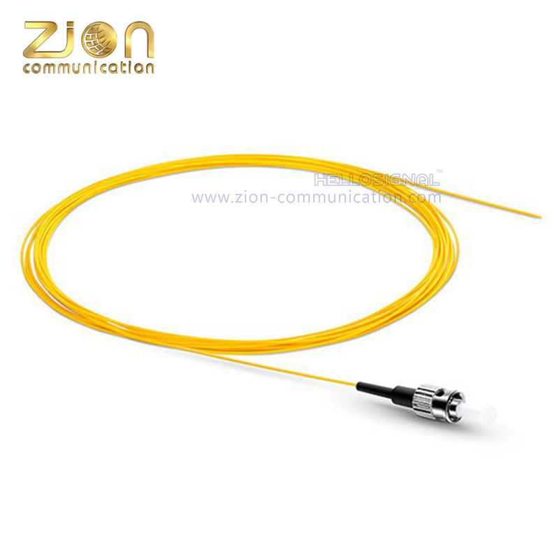 ST APC Simplex G.652.D Single Mode Fiber Optic Patch Cord with PVC Jacket and 0.9mm Diameter