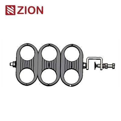1-1/4인치 케이블을 위한 피더 케이블 클램프 6면, 스테인리스 스틸 & EPDM, 야외용